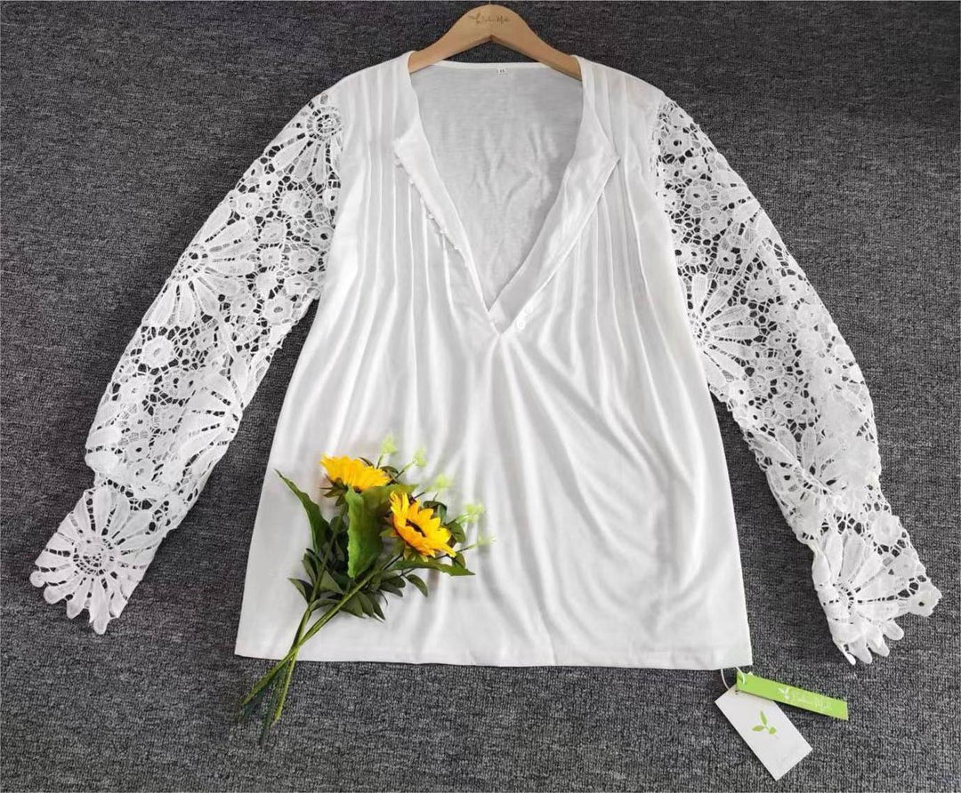 Trendy Ladies Long Sleeve in Solid Colour - AutumnGrace-S-State of Style