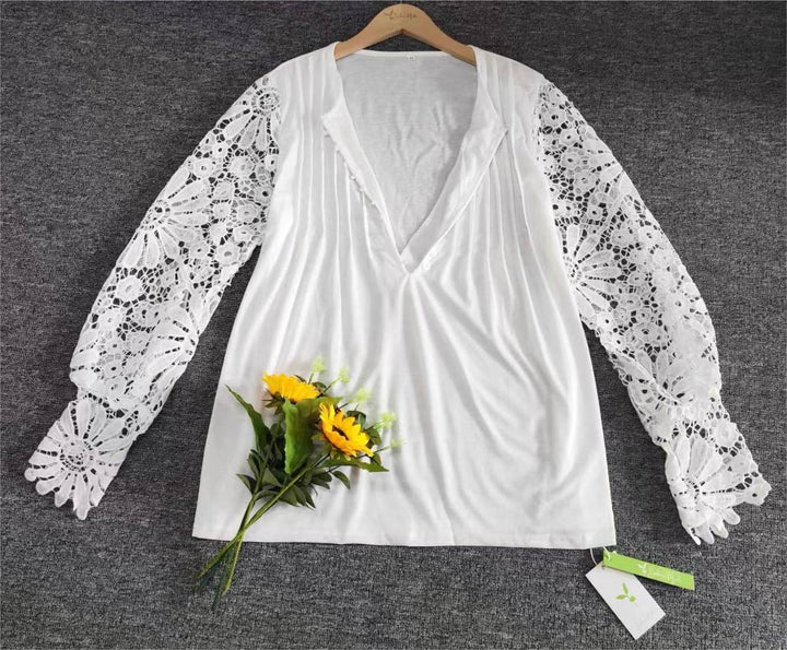 Trendy Ladies Long Sleeve in Solid Colour - AutumnGrace-S-State of Style
