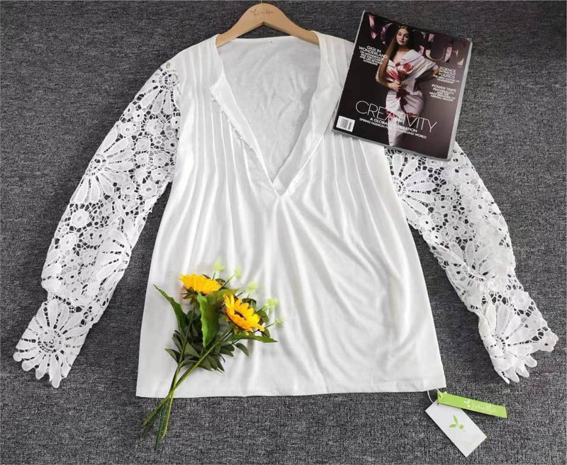 Trendy Ladies Long Sleeve in Solid Colour - AutumnGrace-S-State of Style