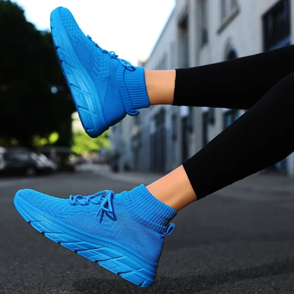 Trendy Ladies Sneakers - Elara-Blue-3-State of Style