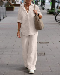 Trendy Ladies Summer Trousers - Noa-Beige-S-State of Style