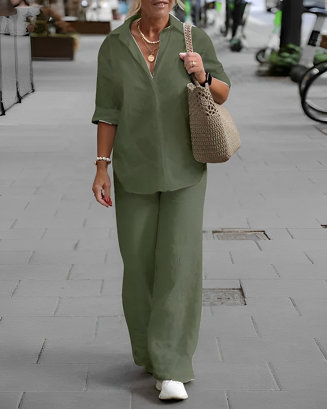 Trendy Ladies Summer Trousers - Noa-Grey-S-State of Style