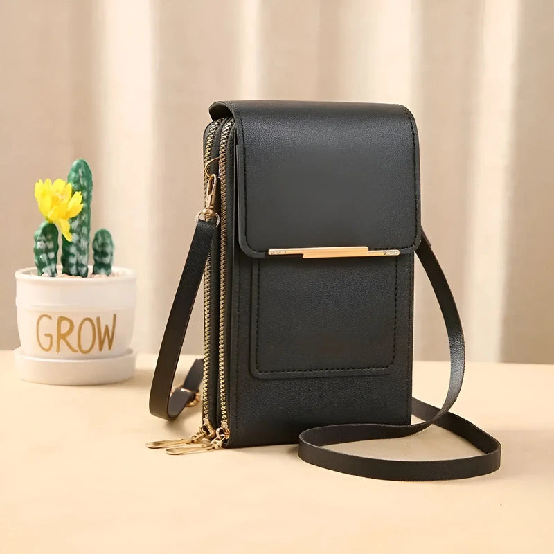 Trendy Leather Anti-Theft Women's Shoulder Bag - SecureStyle-Black-State of Style