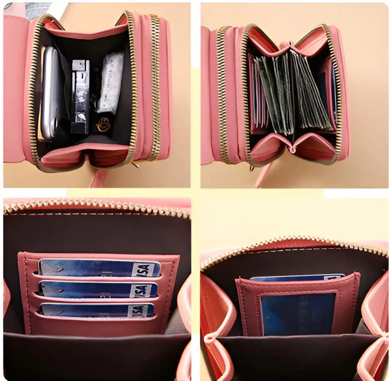 Trendy Leather Anti-Theft Women's Shoulder Bag - SecureStyle-Pink-State of Style
