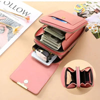 Trendy Leather Anti-Theft Women's Shoulder Bag - SecureStyle-Pink-State of Style