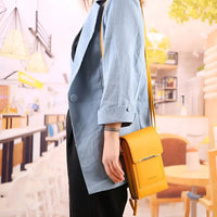 Trendy Leather Anti-Theft Women's Shoulder Bag - SecureStyle-Pink-State of Style