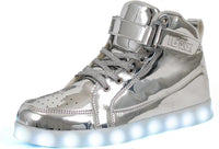 Trendy LED Sneakers with Rechargeable Lights - LumaBoost-Black-4-State of Style