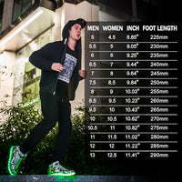 Trendy LED Sneakers with Rechargeable Lights - LumaBoost-Black-4-State of Style