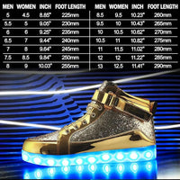 Trendy LED Sneakers with Rechargeable Lights - LumaBoost-Black-4-State of Style