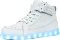 Trendy LED Sneakers with Rechargeable Lights - LumaBoost-Black-4-State of Style