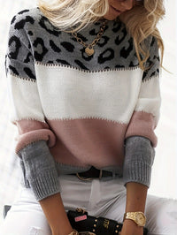 Trendy Leopard Print Sweater - Laura-Grey-S-State of Style