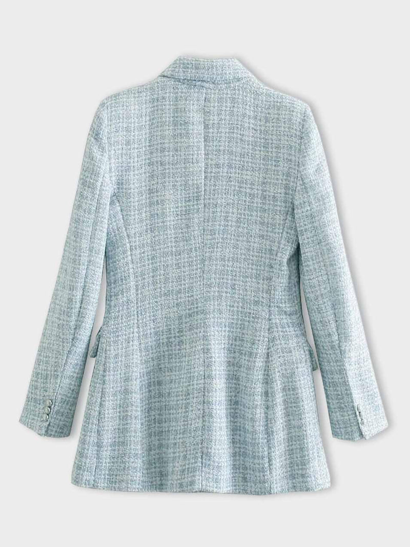Trendy Light Blue Women's Blazer - Elena-XS-State of Style