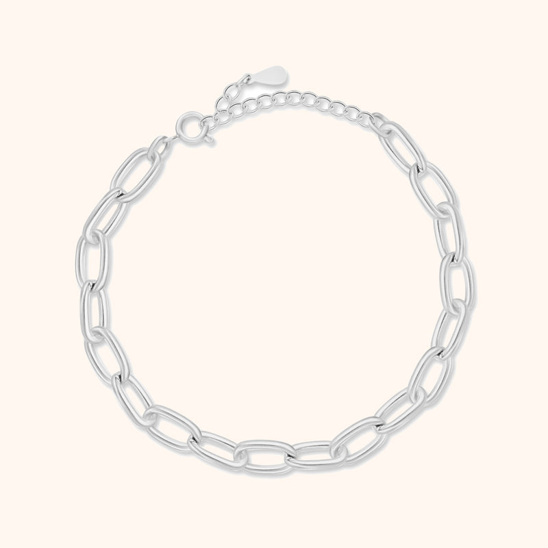 Trendy Link Bracelet - Lucia-Silver-State of Style
