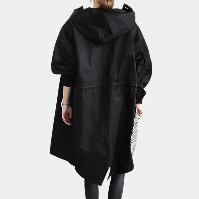 Trendy Long Ladies Jacket - Alessia-Black-XS-State of Style