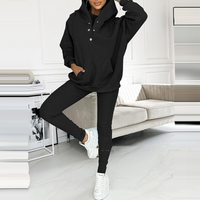 Trendy Lounge Set of 3 - Elena-Black-S-State of Style