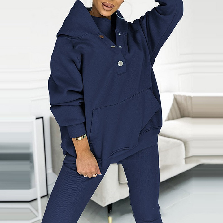 Trendy Lounge Set of 3 - Elena-Blue-S-State of Style