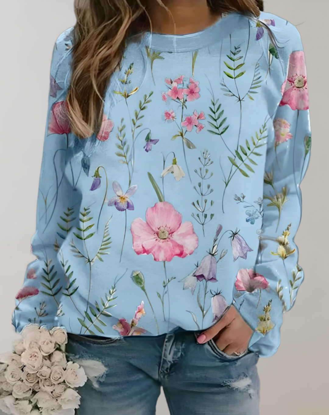 Trendy Luxurious Ladies' Sweater - Isabella-Blue-S-State of Style