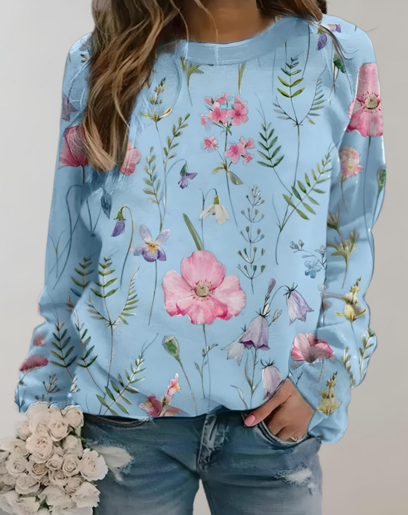 Trendy Luxurious Ladies' Sweater - Isabella-Blue-S-State of Style