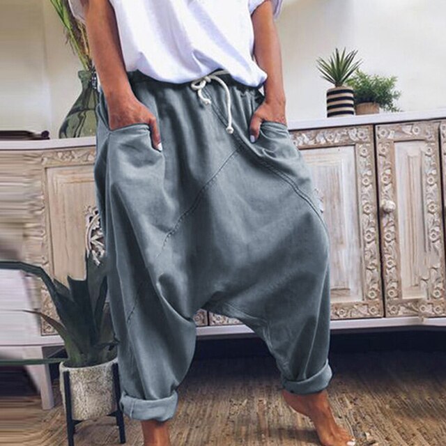 Trendy Men's Bohemian Harem Pants - Luca-Grey-S-State of Style