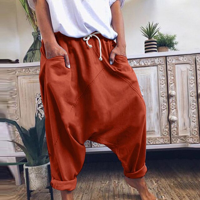 Trendy Men's Bohemian Harem Pants - Luca-Red-S-State of Style