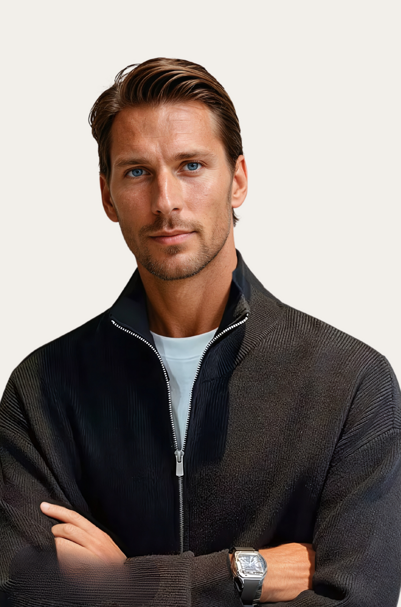 Trendy Men's Jumper - Dean-Black-M-State of Style