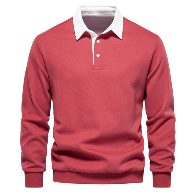 Trendy Men’s Polo Pullover - James-Red-S-State of Style