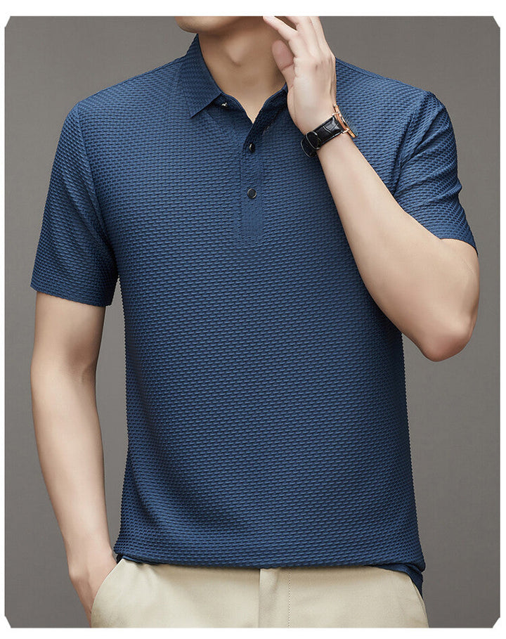 Trendy Men's Polo Shirt – Finn-Black-M-State of Style