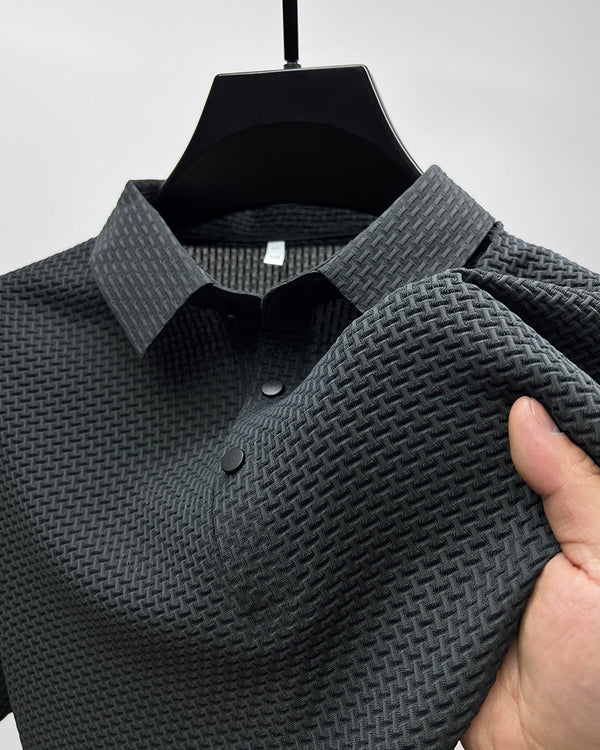 Trendy Men's Polo Shirt – Finn-Grey-M-State of Style