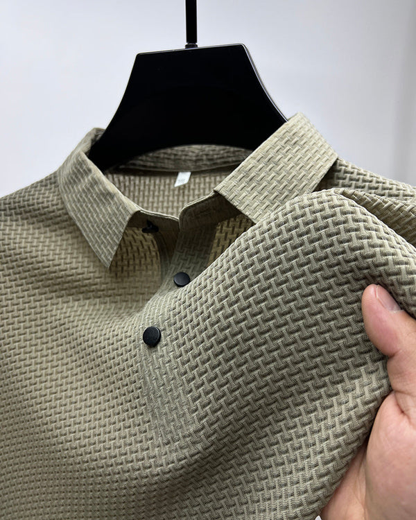 Trendy Men's Polo Shirt – Finn-Khaki-M-State of Style