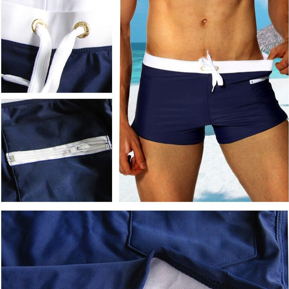 Trendy Men's Swim Shorts – Jace-Black-L-State of Style