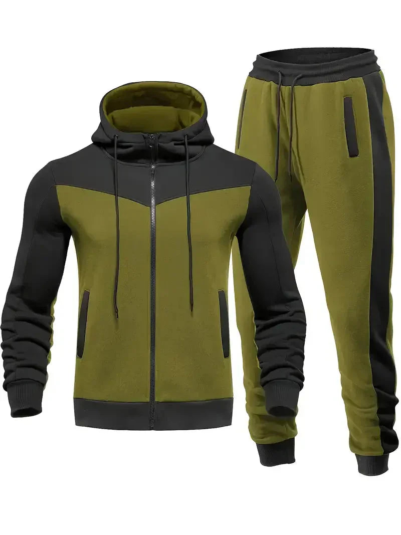 Trendy Men's Tracksuit - ProMotion-Blue White-S-State of Style