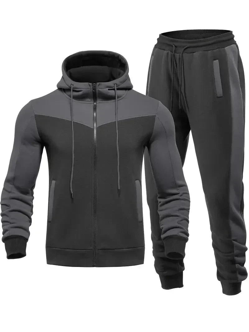 Trendy Men's Tracksuit - ProMotion-Blue White-S-State of Style