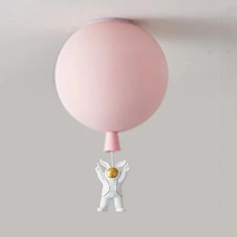 Trendy Moon/Astronaut Children's Room LED Ceiling Light - CosmoGlow-Pink-C-25 cm-State of Style