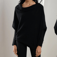Trendy Off-Shoulder Sweater for Women - Livia-Black-S-State of Style