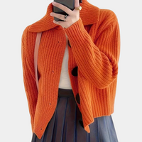 Trendy Orange Women's Jacket - Romy-XS-State of Style