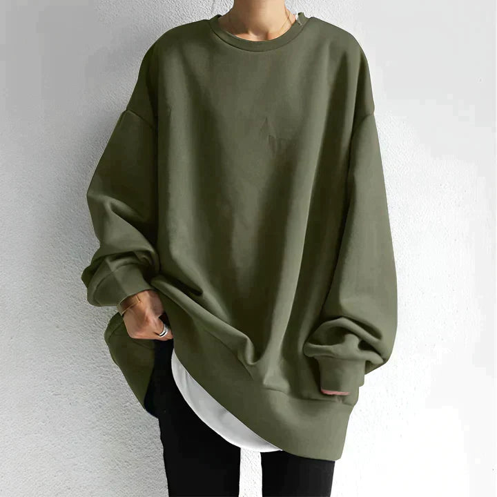 Trendy Oversized Women's Sweater - Alina-Green-S-State of Style