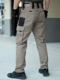 Trendy Plain Men's Cargo Trousers - Lars-Grey-S-State of Style