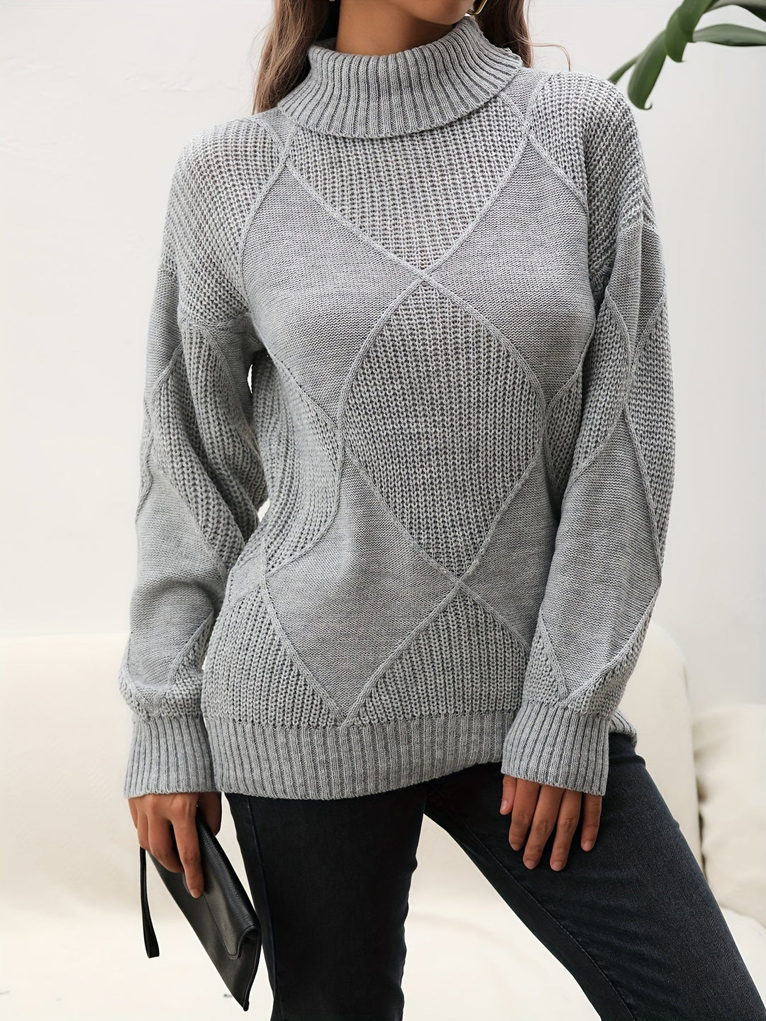 Trendy Plain Turtleneck - Selena-Yellow-S-State of Style