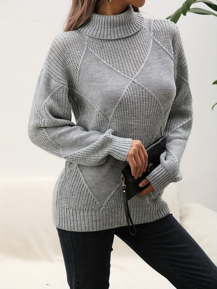 Trendy Plain Turtleneck - Selena-Yellow-S-State of Style