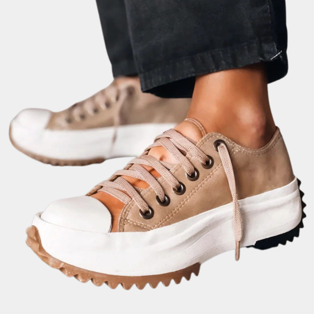 Trendy Platform Sneakers for Women - Nova-White-3-State of Style