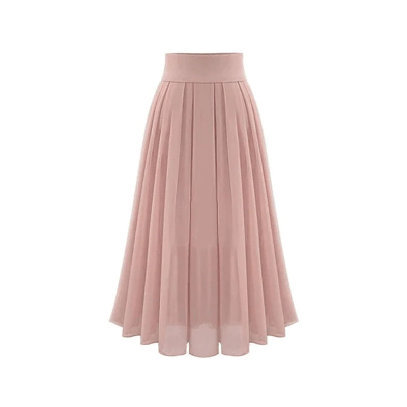Trendy Pleated Maxi Skirt with High Waist – Mirella-S-State of Style