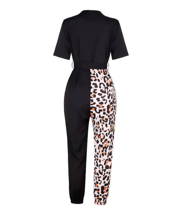 Trendy retro jumpsuit with button placket – Velia-Navy blue-S-State of Style