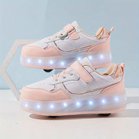 Trendy Roller Skates - GlideGlow-Pink-10 (Kids)-State of Style