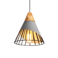 Trendy Scandinavian Industrial Hanging Lamp - UrbanBeam-Grey with Black Frame-State of Style