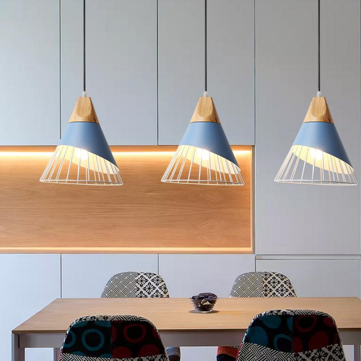 Trendy Scandinavian Industrial Hanging Lamp - UrbanBeam-Rusty Orange-State of Style