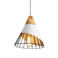 Trendy Scandinavian Industrial Hanging Lamp - UrbanBeam-White with Black Frame-State of Style