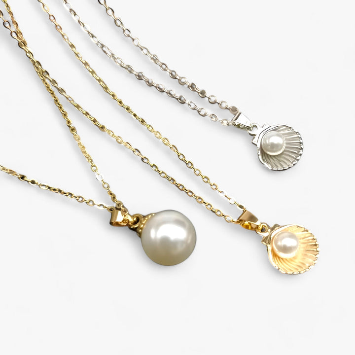 Trendy Shell & Pearl Necklace - Maris-Pearl-State of Style