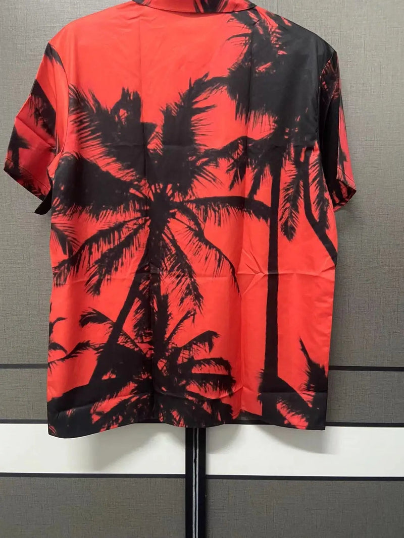 Trendy Shirt with Tropical Print - Kaikura-S-State of Style