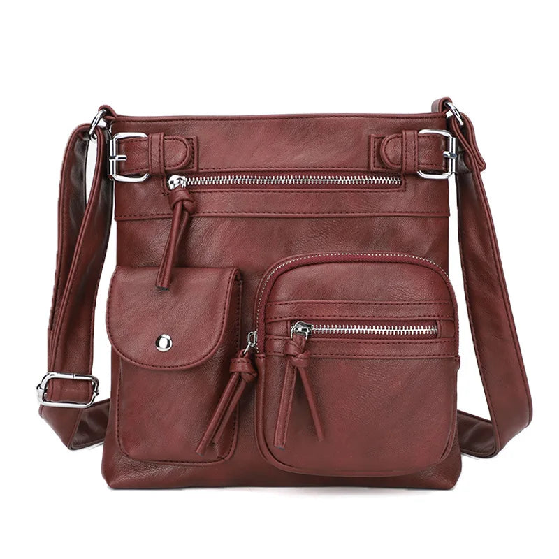 Trendy Shoulder Bag - Sophia-Burgundy-State of Style