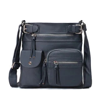 Trendy Shoulder Bag - Sophia-Dark Blue-State of Style